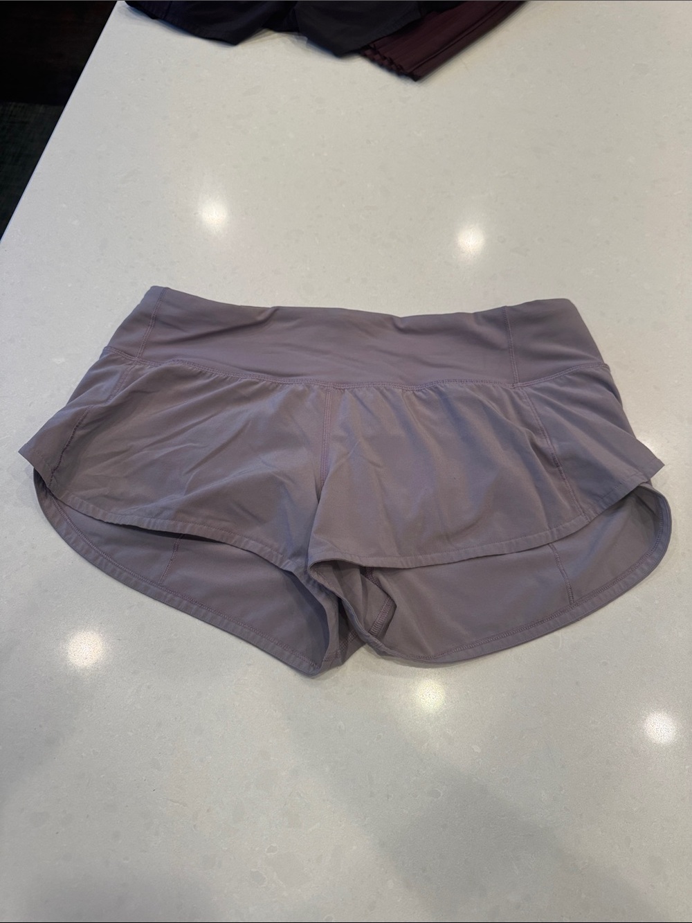 lululemon athletica Women's Athletic Ruffle Shorts in Mauve